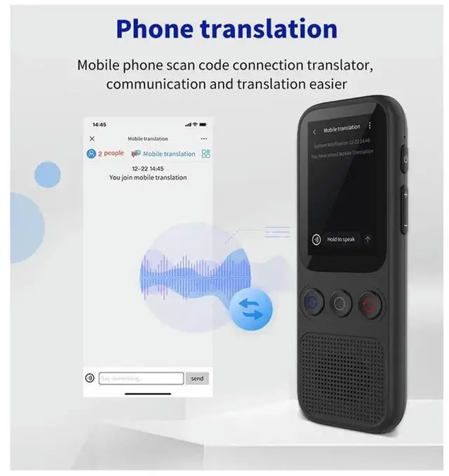 Alt view image 2 of 4 - AI Translator 138 Languages Translation Device With Photo Voice Support Offline Functionality
