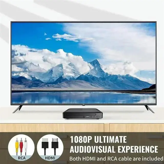 Alt view image 4 of 4 - DVD Player Compact Personal Multimedia EVD Player Multifunction DVD MP3 MP4 RW VCD CD Player Home Theater System