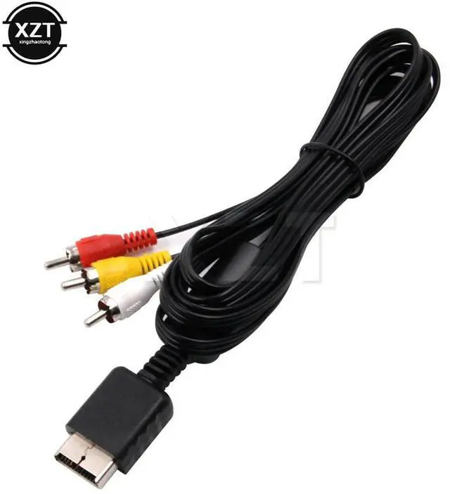 Alt view image 4 of 4 - 1.8M AV Cable 3RCA TV Adapter Audio Video Cable for 2 3 PS2 PS3 Console Game Accessories