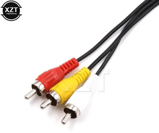 Alt view image 2 of 4 - 1.8M AV Cable 3RCA TV Adapter Audio Video Cable for 2 3 PS2 PS3 Console Game Accessories