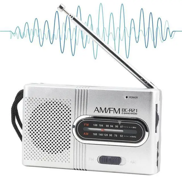 Alt view image 3 of 3 - Universal Portable AM/FM Mini Radio Stereo Speakers Receiver Music Player