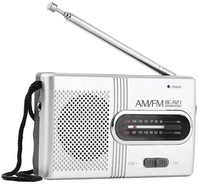 Alt view image 2 of 3 - Universal Portable AM/FM Mini Radio Stereo Speakers Receiver Music Player