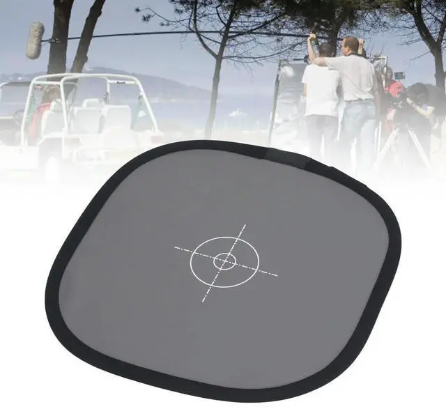 Alt view image 3 of 3 - Camera Focus Board 30CM 18% Exposure Gray Reflectance Reflector Double Sided Foldable with Carry Pouch White Balance Card