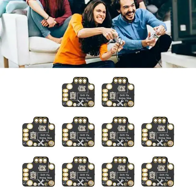 Alt view image 3 of 3 - 10pcs Gamepad Joystick Drift Repair Board Universal 3D Analog Joystick Drift Fix Mod for Game Controllers Black hot