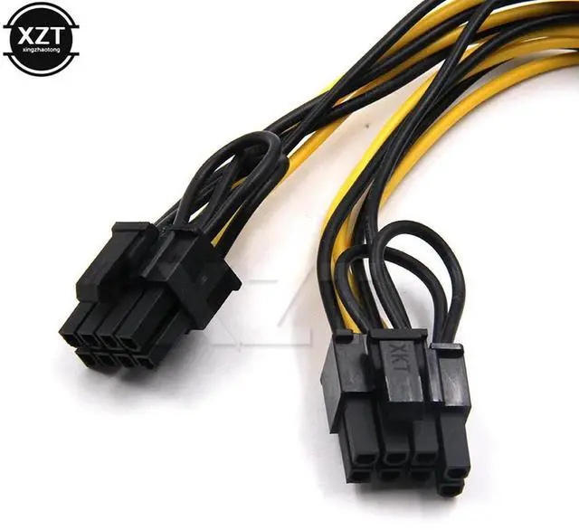 Alt view image 3 of 4 - Hot Selling 6-pin PCI Express to 2 x PCIe 8 (6+2) pin Motherboard Graphics Video Card PCI-e GPU VGA Splitter Hub Power Cable