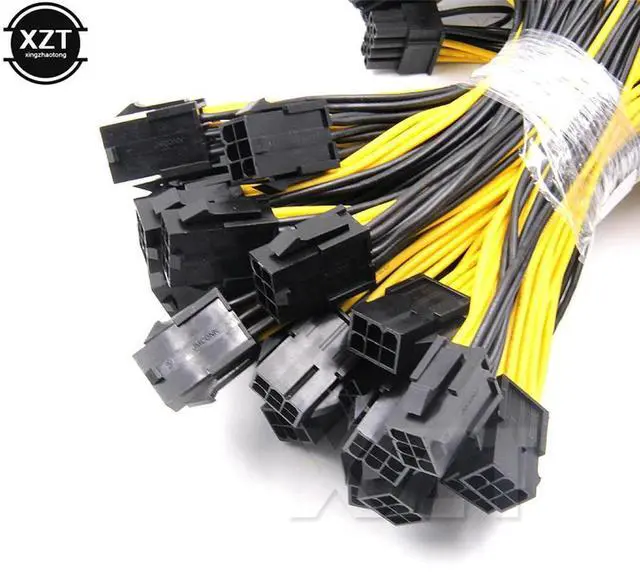 Alt view image 4 of 4 - Hot Selling 6-pin PCI Express to 2 x PCIe 8 (6+2) pin Motherboard Graphics Video Card PCI-e GPU VGA Splitter Hub Power Cable