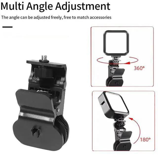 Alt view image 4 of 4 - 1/4 Screw Mount Mini Fill Light Clip Portable Mobile Phone Computer Fill Light Fixed Camera Flash Holder Pl