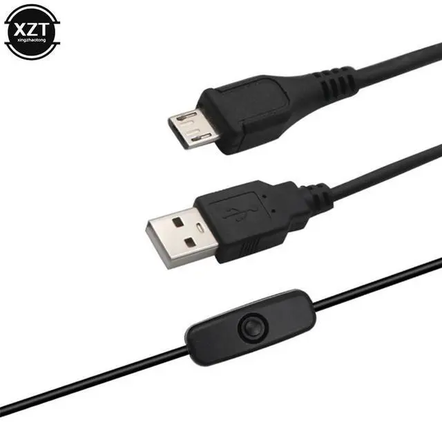 Alt view image 2 of 4 - Universal USB Cable to Micro USB Power Adapter 5V 2.5A for Raspberry Pi 3 2 with ON/OFF Switch Charger Cable for Android