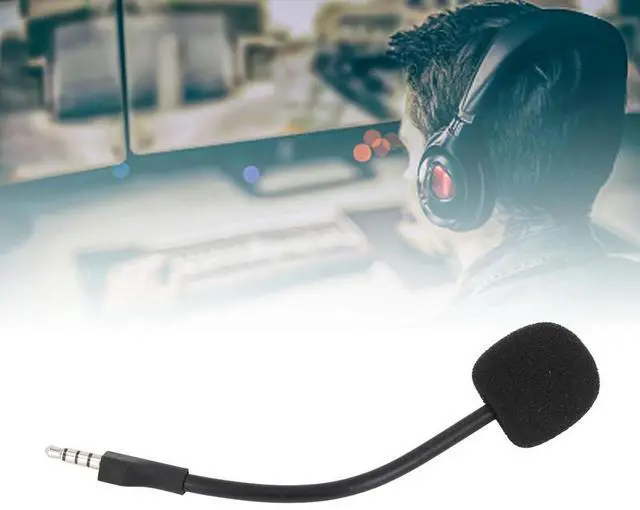 Alt view image 3 of 3 - Replacement Headphones Microphone High Sensitivity Noise Cancelling with 3.5mm Silver Plated Jack Detachable Game Boom hot