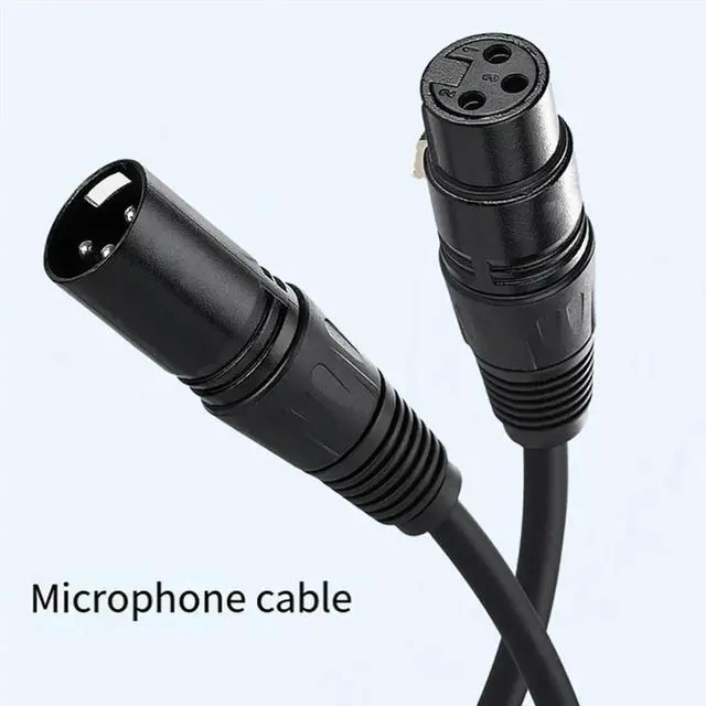 Alt view image 2 of 4 - XLR Audio Cable Karaoke Mic Sound Cannon Cable Male To Female XLR Cable XLR Extension Mikrofon Cable