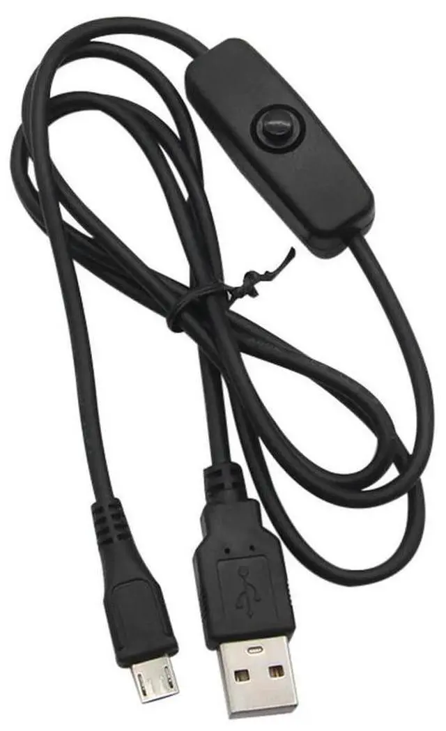 Alt view image 2 of 4 - for Raspberry Pi 3 2 Power USB Cable with ON/OFF Switch Power Control Micro USB Charger Adapter for Raspberry Pi 3 2 5V 2.5A