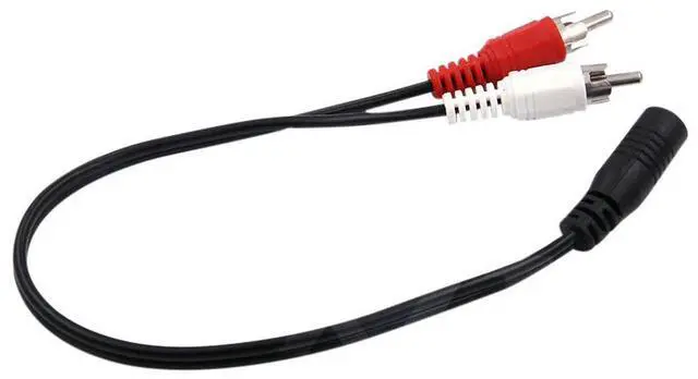 Main image of Universal RCA Cable 3.5mm Jack Stereo Audio Cable Female to 2RCA Male Socket to Headphone 3.5 AUX Y Adapter for DVD Amplifiers