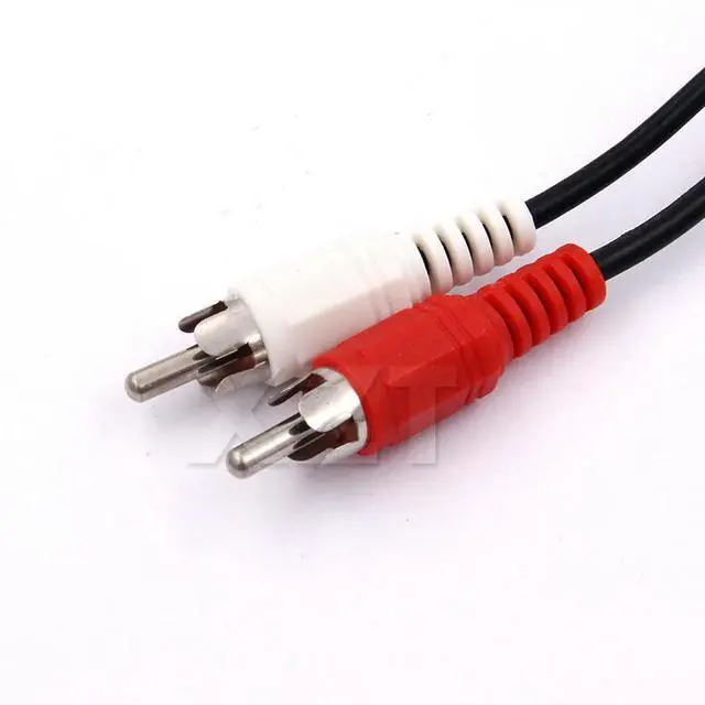 Alt view image 4 of 4 - Universal RCA Cable 3.5mm Jack Stereo Audio Cable Female to 2RCA Male Socket to Headphone 3.5 AUX Y Adapter for DVD Amplifiers