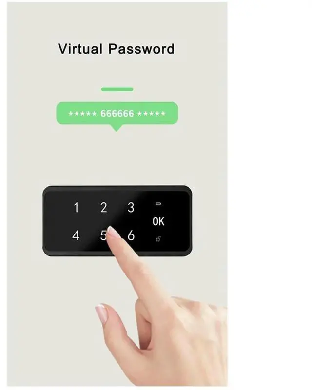 Alt view image 2 of 4 - Electronic Induction Lock, Drawer Lock, Cabinet Door Lock, Password Lock, Fingerprint Lock, Cabinet Lock