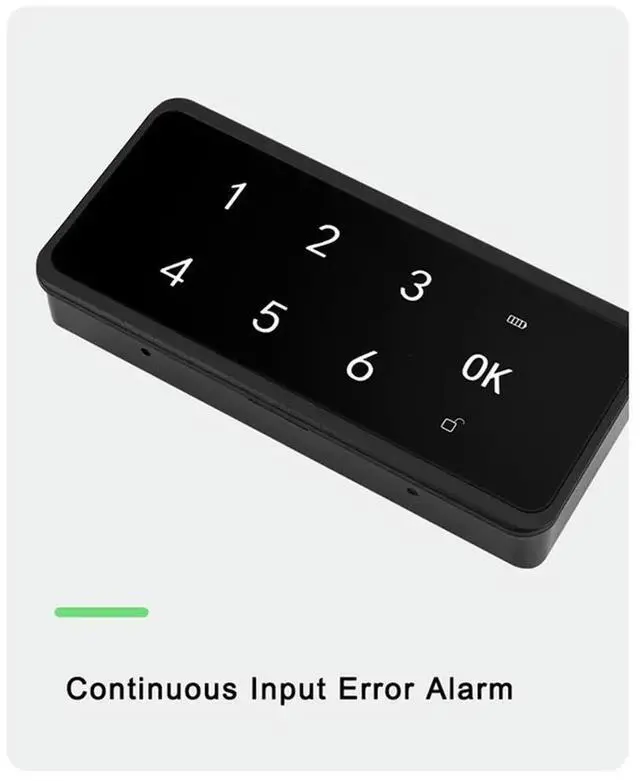 Alt view image 3 of 4 - Electronic Induction Lock, Drawer Lock, Cabinet Door Lock, Password Lock, Fingerprint Lock, Cabinet Lock