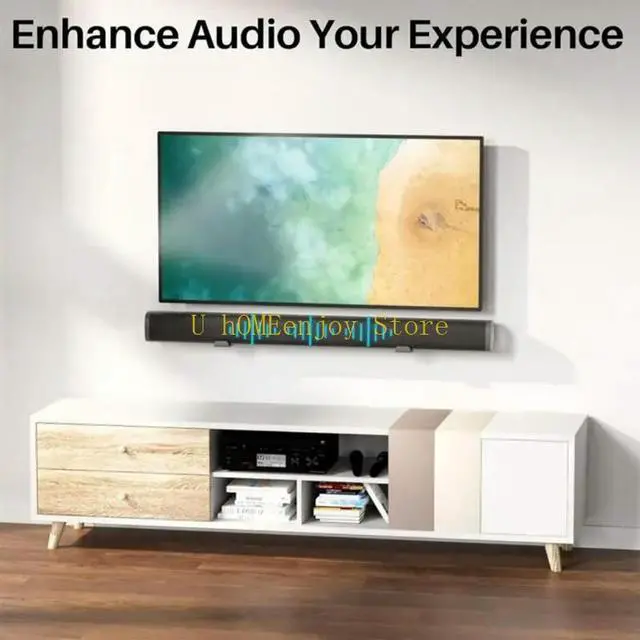 Alt view image 2 of 3 - Space Efficient L l Bracket For Home Theater Soundbars Easy Setups Design