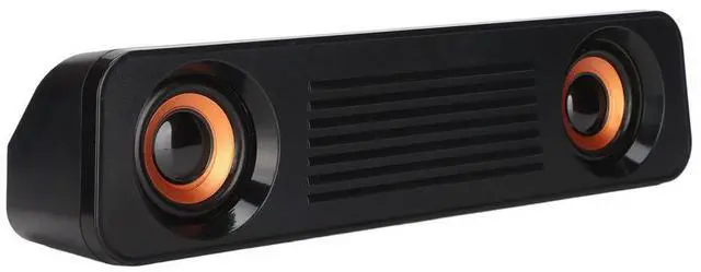 Alt view image 2 of 3 - Wired Speaker HiFi Stereo Subwoofer USB Powered 3.5mm Plug Portable Desktop Long Speaker for TV Computer