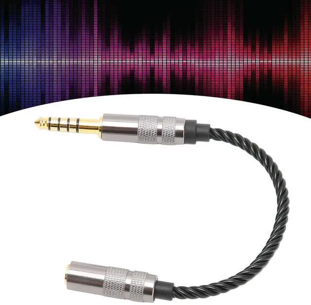 Alt view image 3 of 3 - Headphone Adapter Cable Gold Plated 4.4MM Balanced Male to 3.5MM Stereo Female Adapter Cord Headphone Cable