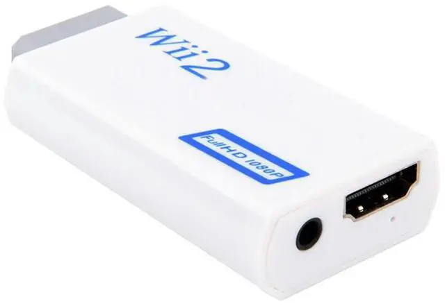 Alt view image 3 of 4 - Full HD 1080P Wii to HDMI-compatible Converter Adapter Wii2HDMI-compatible Converter 3.5mm Audio for PC HDTV Monitor Display