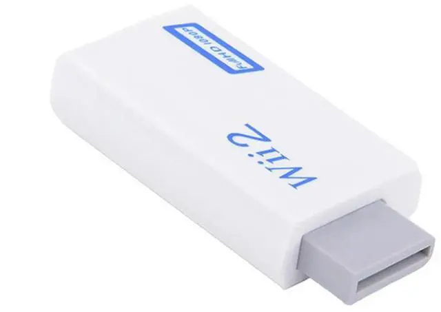 Alt view image 2 of 4 - Full HD 1080P Wii to HDMI-compatible Converter Adapter Wii2HDMI-compatible Converter 3.5mm Audio for PC HDTV Monitor Display