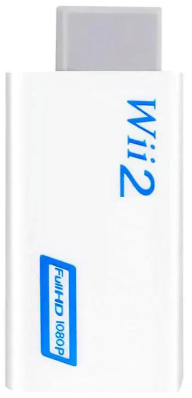 Alt view image 4 of 4 - Full HD 1080P Wii to HDMI-compatible Converter Adapter Wii2HDMI-compatible Converter 3.5mm Audio for PC HDTV Monitor Display