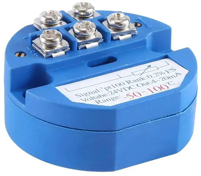 Alt view image 2 of 4 - 4X RTD PT100 Temperature Transmitter Module Thermal Resistance -50-100°C DC24V Output 4-20MA