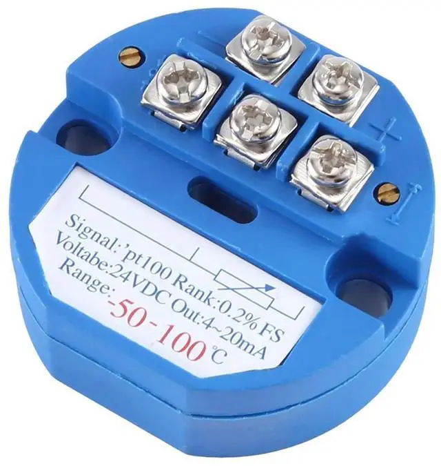 Alt view image 4 of 4 - 4X RTD PT100 Temperature Transmitter Module Thermal Resistance -50-100°C DC24V Output 4-20MA