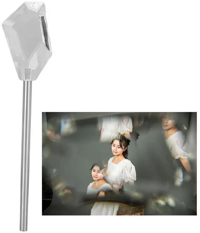 Alt view image 3 of 3 - Crystal Prism Filter Handheld 70mm Cool Shooting Effects Rainbow Colored Light Photography Foreground Bokeh Props