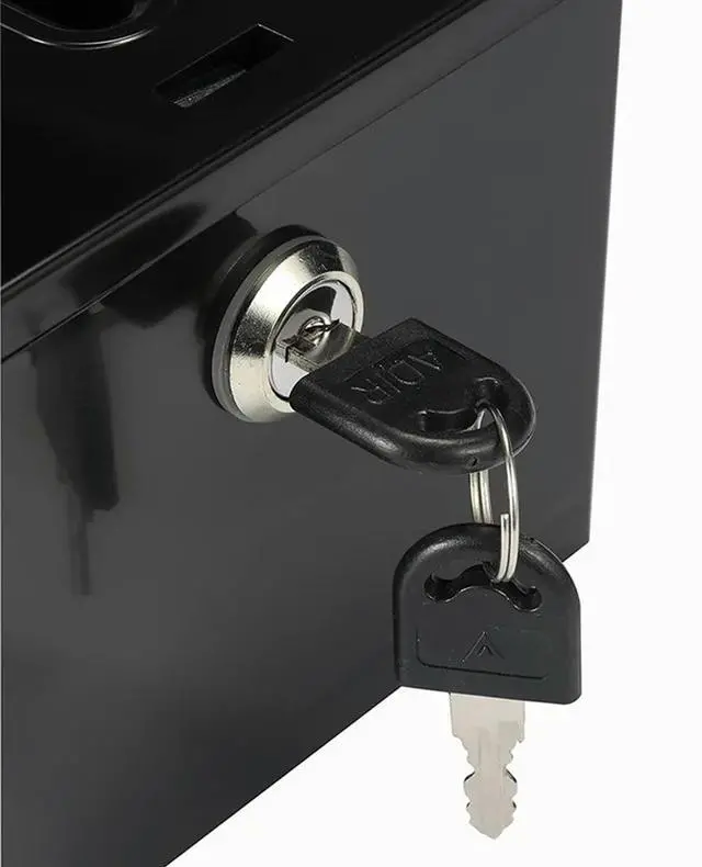 Alt view image 3 of 4 - Donation Box With Lock - Acrylic Suggestion Box With Slot, Ballot Lock Box With Sign Holder For Raffle, Voting