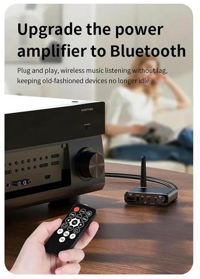 Alt view image 3 of 4 - HIFI Stereo USB U-Disk Bluetooth 5.4 Audio Transmitter Receiver 3.5MM AUX For RCA Music Adapter DSP Decoding