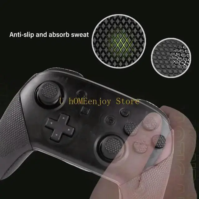 Alt view image 3 of 3 - Wireless Controller Grip Sticker Professional for Controller Silicone Sticker Gaming Handle Grips Tape Sticker