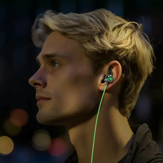 Alt view image 4 of 4 - TYPE-C Wired Headphones Gaming Headset Bass Stereo Gamer Earphones Noise Cancelling Earbuds With Mic In-ear Handfree