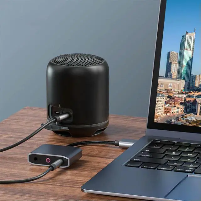 Alt view image 3 of 4 - 3 IN 1 External USB Sound Card Audio Jack 3.5mm Cable Adapter HIFI Sound for Microphone Speaker Headset PC Laptop