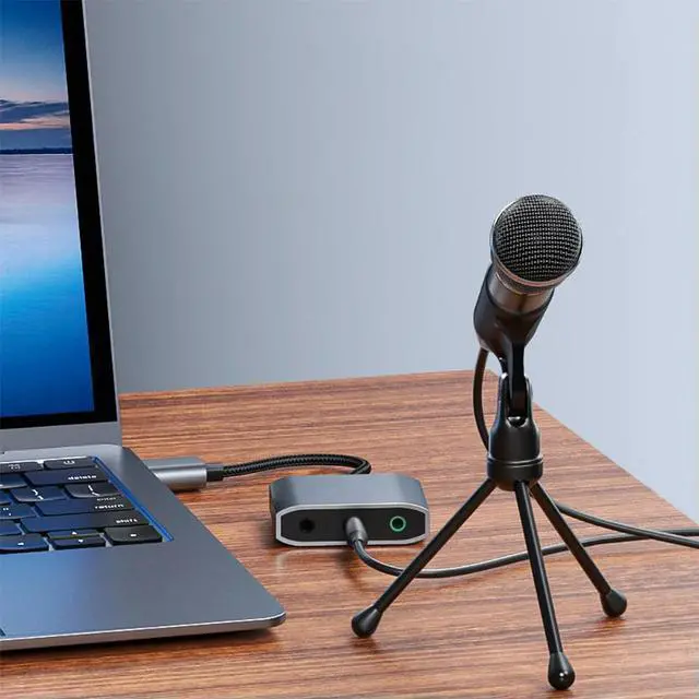 Alt view image 4 of 4 - 3 IN 1 External USB Sound Card Audio Jack 3.5mm Cable Adapter HIFI Sound for Microphone Speaker Headset PC Laptop