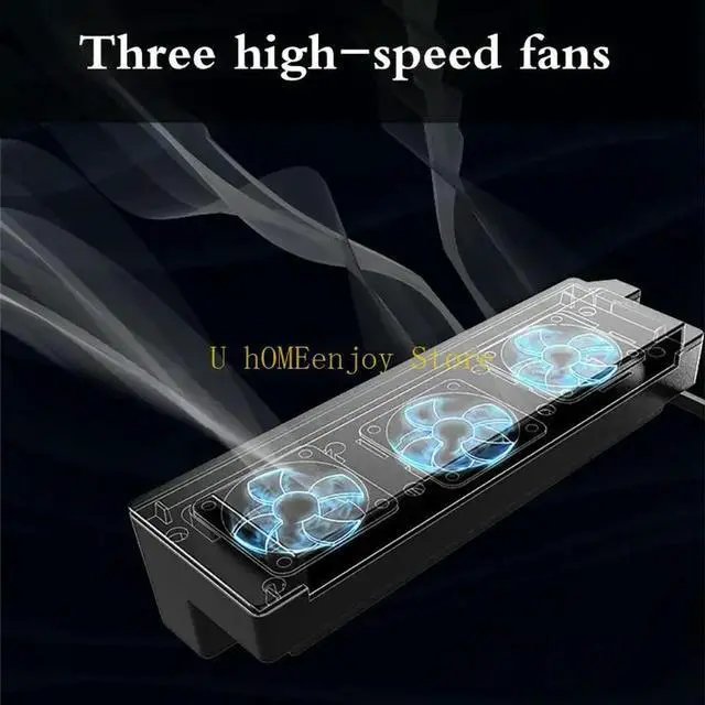 Alt view image 3 of 3 - Portable USB Powered Cooling Base Stand 2 in 1 Holder Bracket for Host Keep Game Console Cool Build-in 3 Fan