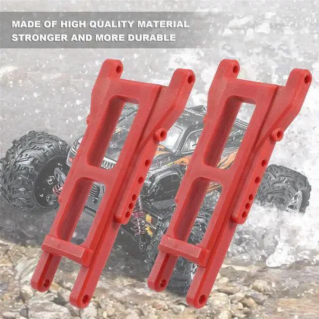 Alt view image 4 of 4 - 2Pcs Nylon Front Rear Suspension Arm For 1/10 Traxxas Slash Rustler 4X4 VXL HQ727 Remo RC Car Upgrade Parts