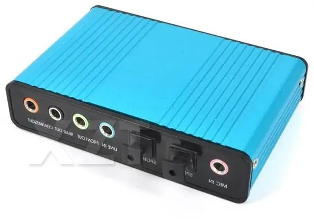 Alt view image 4 of 4 - est Hot USB 2.0 Sound Card 6 Channel 7.1 and 5.1 Optical External Audio Card SPDIF Controller for PC Laptop Desktop Tablet