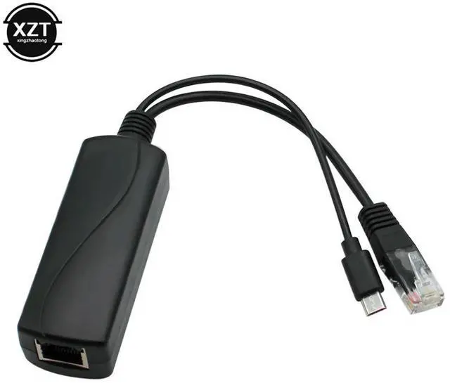 Main image of Micro USB POE Splitter 6KV Anti-interference Power Over Ethernet 48V To 5V 3A 12W Active Adapter USB Plug for Raspberry Pi CCTV