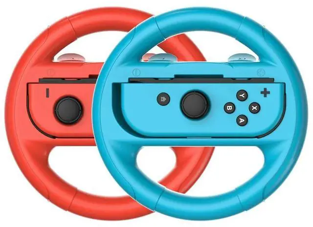 Alt view image 4 of 4 - Steering Wheel Controller Grip 2Pcs For Nintendo Switch OLED Gamepad Holder Left & Right For Joycon Controller