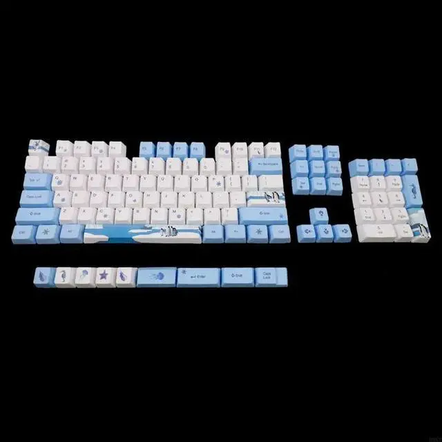 Main image of 113 Keys OEM PBT Keycaps Antarctic Penguin for MX Mechanical Keyboard