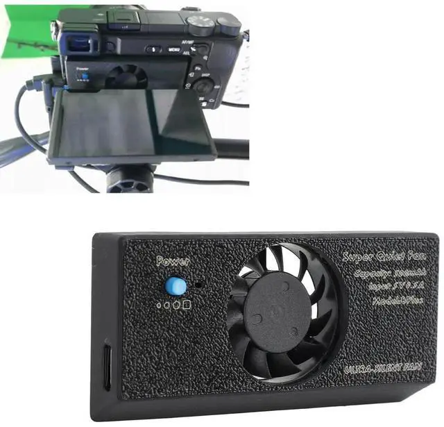 Alt view image 3 of 3 - Camera Cooling Fan Radiator Fan for A7M3 A7R4 A7RIII A7III A9II A6300 A6400 A6600 A6500 RX100 NEX for Fujifilm XT4 Cameras