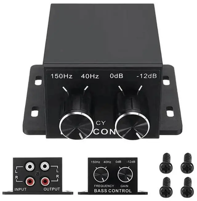 Main image of Bass Remote Volume Control Knob Universal Car Audio Amplifier RCA Level Universal Auto Power For Most Of The Cars