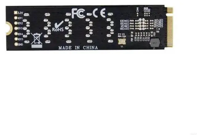 Alt view image 3 of 3 - 5 Ports to M.2 M-Key Adapter PCIE Sata3.0 6Gbps Riser Expansion
