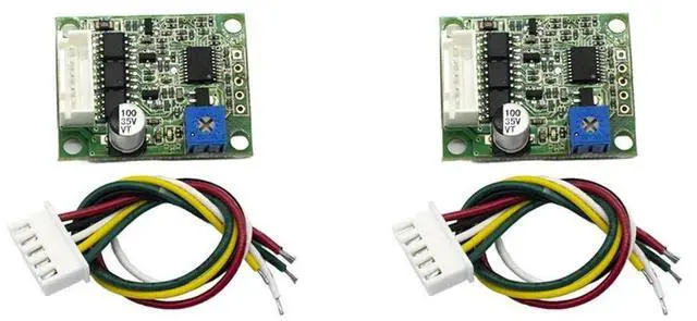 Main image of 2X Brushless Motor Driver Board BLDC Speed Controller 3 Phase Governor Hallless Switch Module Sensorless Control Board