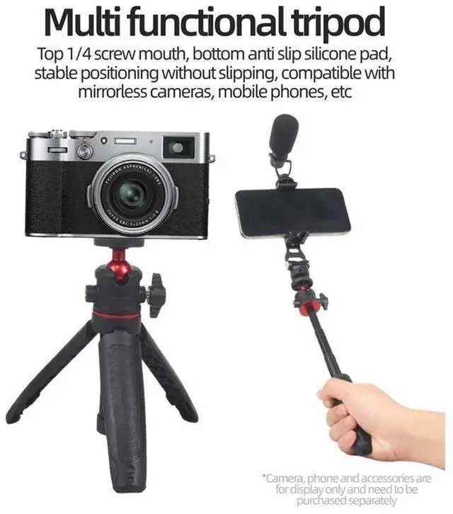 Alt view image 3 of 4 - Extension Tripod Desktop Mount Handheld Portable For Gopro Hero 12 11 10 9 X4 X3 Osmo Action 4 3 Accessories