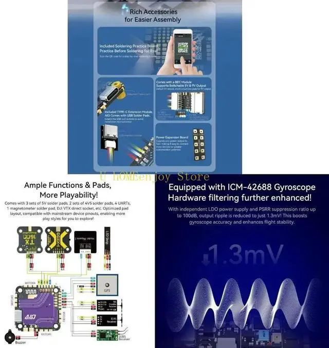Main image of F405 Flight Controller 40A 3-6S for FPV 5inch Remote Controlling Quadcopter Accessories