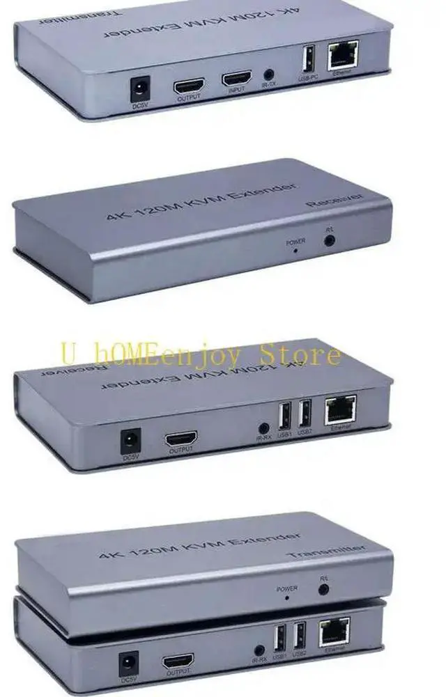 Alt view image 2 of 3 - 4K USB KVM Extender Support for 7 System,IR Control