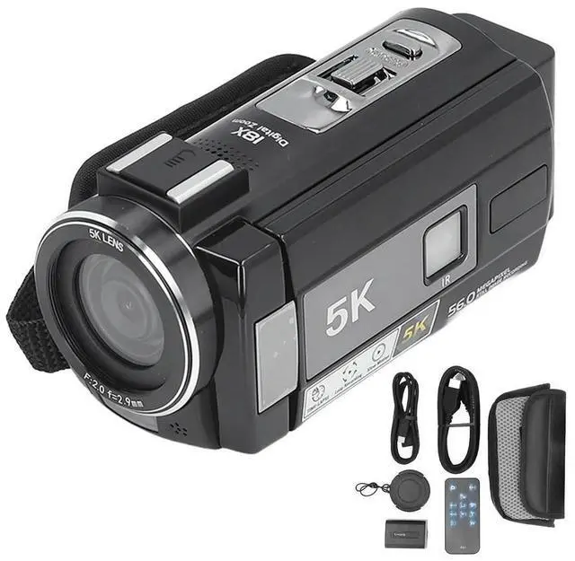 Main image of 56MP 5K DV800 Camera 18X Digital Zoom Autofocus Anti Shake 180 Deg Rotation IPS Touchscreen Camera for Travel Photography