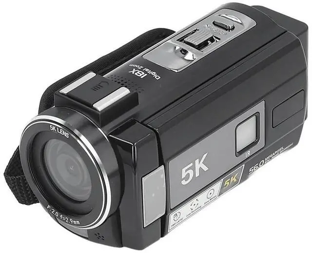 Alt view image 2 of 3 - 56MP 5K DV800 Camera 18X Digital Zoom Autofocus Anti Shake 180 Deg Rotation IPS Touchscreen Camera for Travel Photography