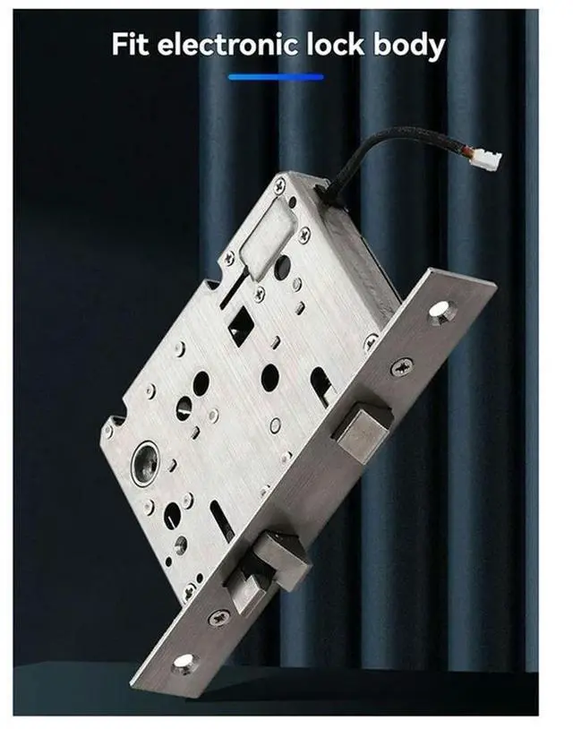 Alt view image 3 of 4 - Tuya Locks Fully Automatic Electronic Door Lock With Biometric Fingerprint Lock Rfid Card Password Key Unlock